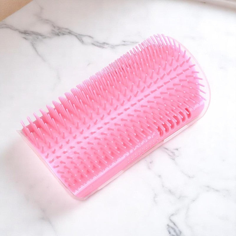 Grattoir Chat - PurrCornerGroomer™ - Rose