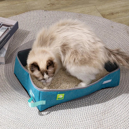 Bac à Litière Chat - NomadLiti™ - Bleu
