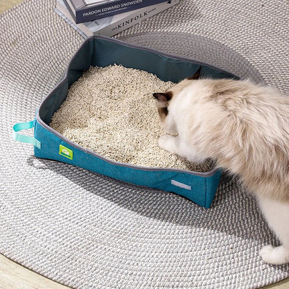 Bac à Litière Chat - NomadLiti™ - Bleu